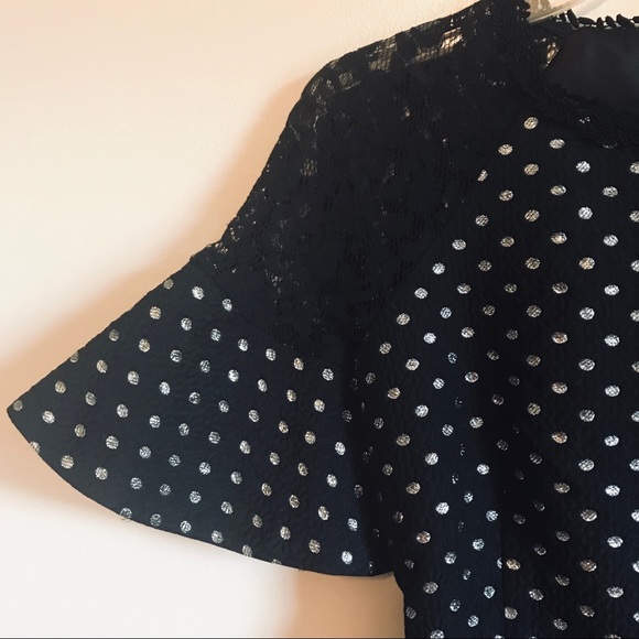Draper James Net-A-Porter Black Polka Dot Dress - Picture 6 of 10
